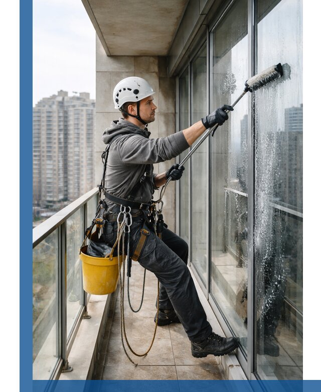 Профессиональная мойка балконного остекления в Чапаевске