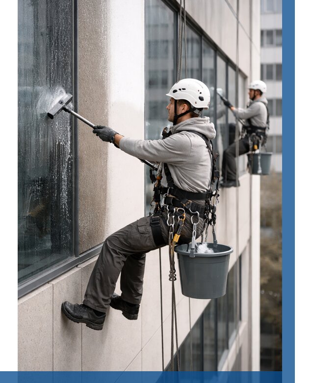 Мойка фасадов зданий в Чапаевске под ключ от 358 р. | ВЫСОТНИК-Чпв