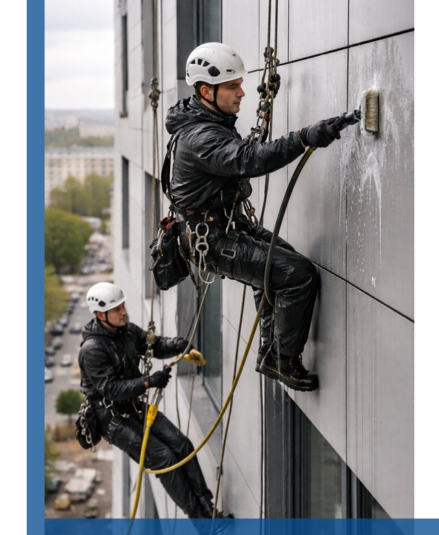 Профессиональная мойка фасада из композита в Чапаевске