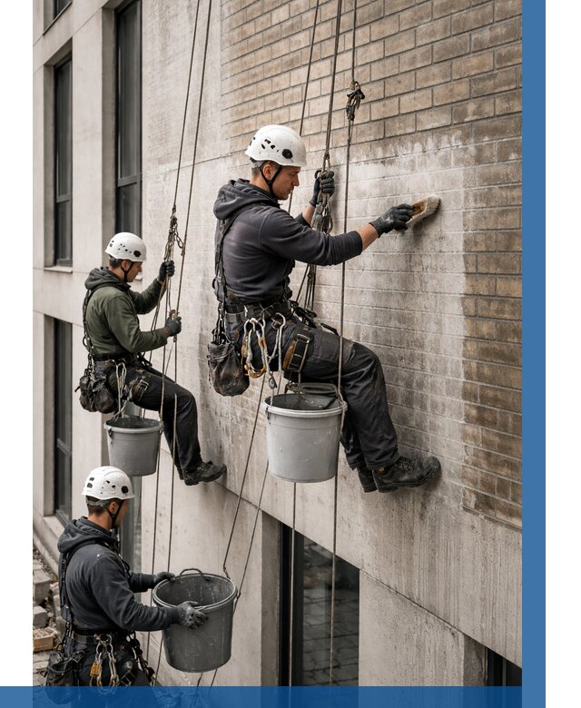 Удаление высолов с фасада в Чапаевске от 255 р. | ВЫСОТНИК-Чпв