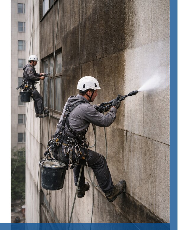 Очистка фасада от копоти в Чапаевске от 255 р. | ВЫСОТНИК-Чпв