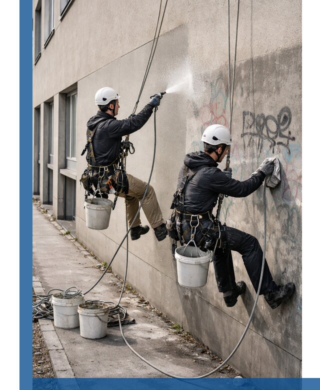 Антиграффити покрытие фасада с защитой от надписей в Чапаевске