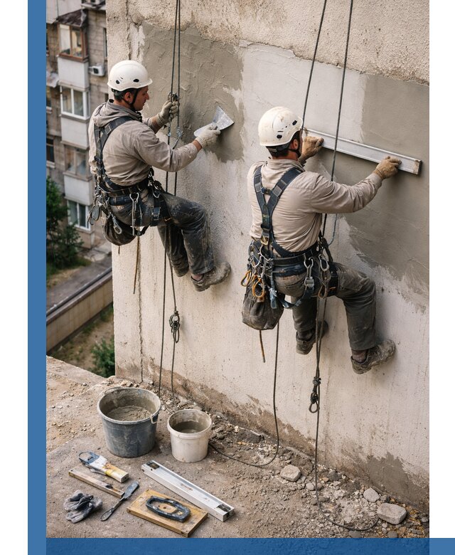 Комплексный ремонт штукатурного фасада с гарантией в Чапаевске