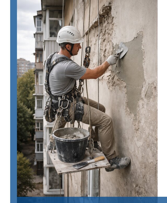 Восстановление фасадной штукатурки в Чапаевске с гарантией качества