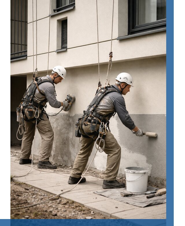 Окраска цоколя здания в Чапаевске от 460 р. под ключ | ВЫСОТНИК-Чпв