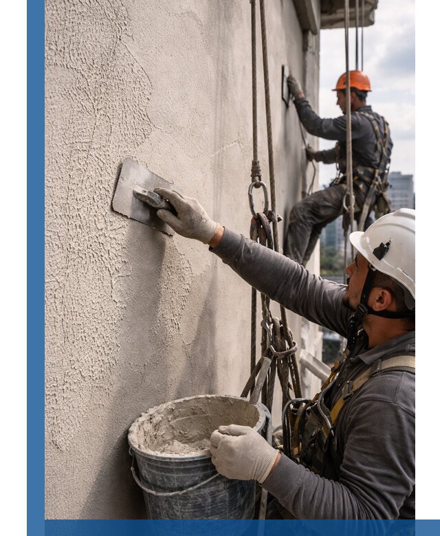 Декоративная штукатурка фасада с утеплением и защитой в Чапаевске
