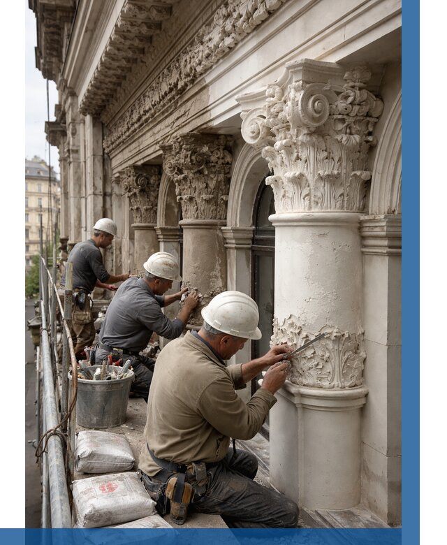 Реставрация фасадной лепнины в Чапаевске от 2554 р. | ВЫСОТНИК-Чпв