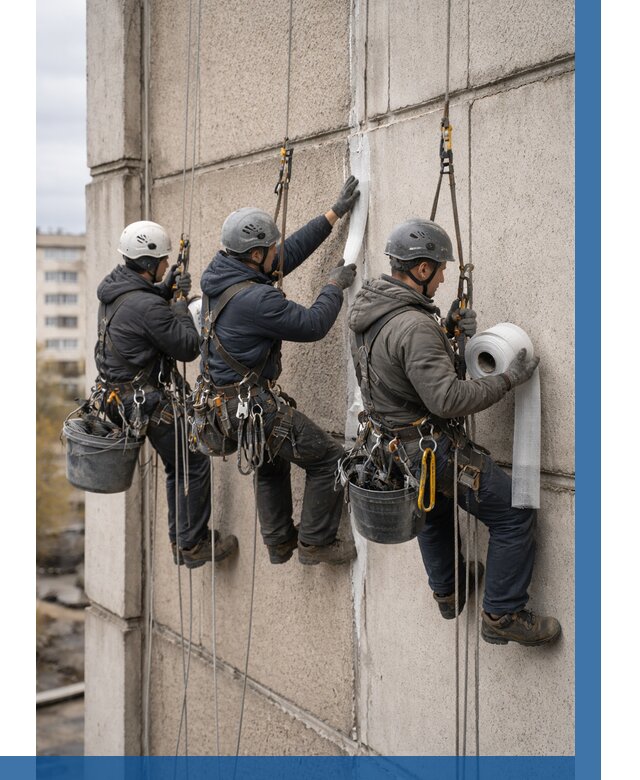 Ремонт межпанельных швов в Чапаевске от 766 р. | ВЫСОТНИК-Чпв