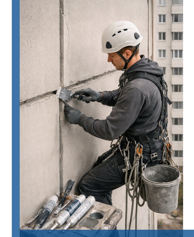 Ремонт межпанельных швов в Чапаевске герметизация и восстановление