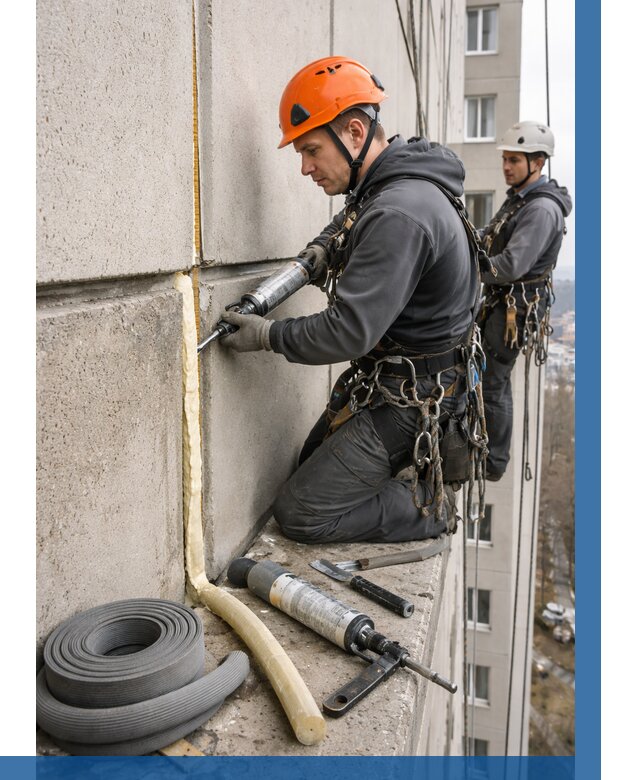 Теплый шов межпанельные швы в Чапаевске от 715 р. | ВЫСОТНИК-Чпв