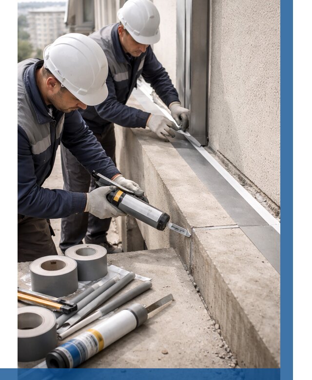 Герметизация примыкания балкона в Чапаевске от 4597 р. | ВЫСОТНИК-Чпв