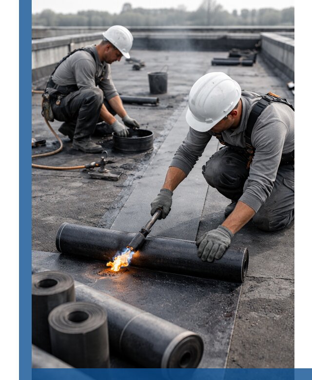 Ремонт рулонной кровли в Чапаевске герметизация и восстановление