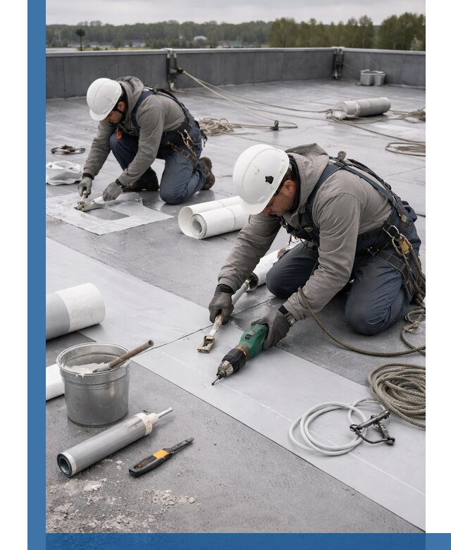 Ремонт мембранной кровли в Чапаевске качественно и с гарантией