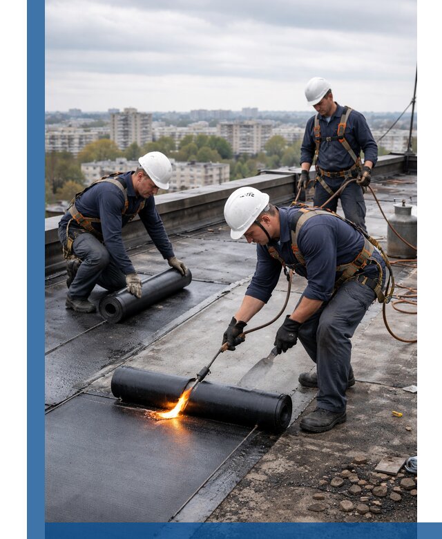 Ремонт наплавляемой кровли в Чапаевске качественно и надежно