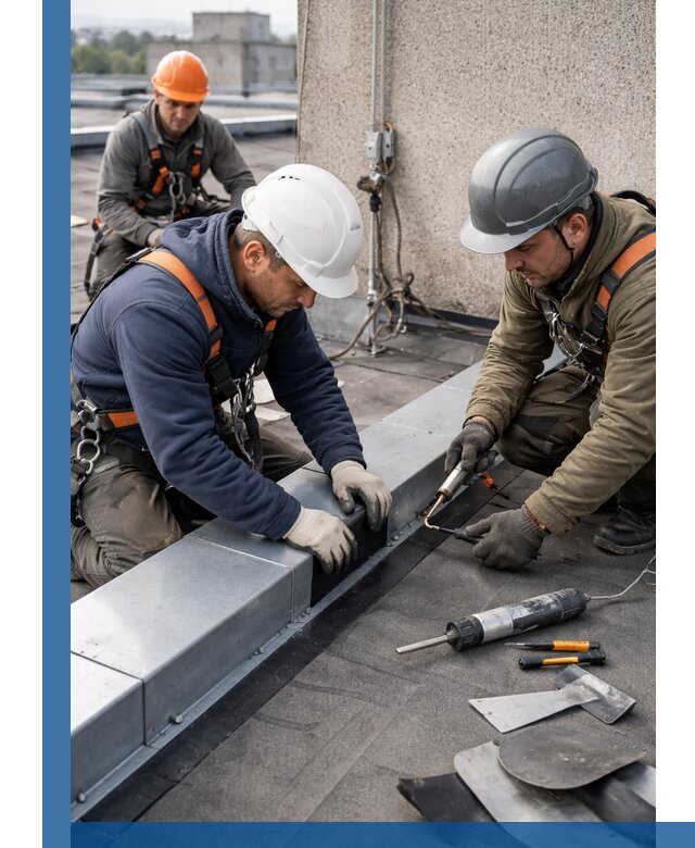 Ремонт кровельных примыканий в Чапаевске профессионально