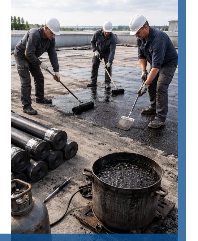 Гидроизоляция кровли мастикой в Чапаевске от 613 р. | ВЫСОТНИК-Чпв