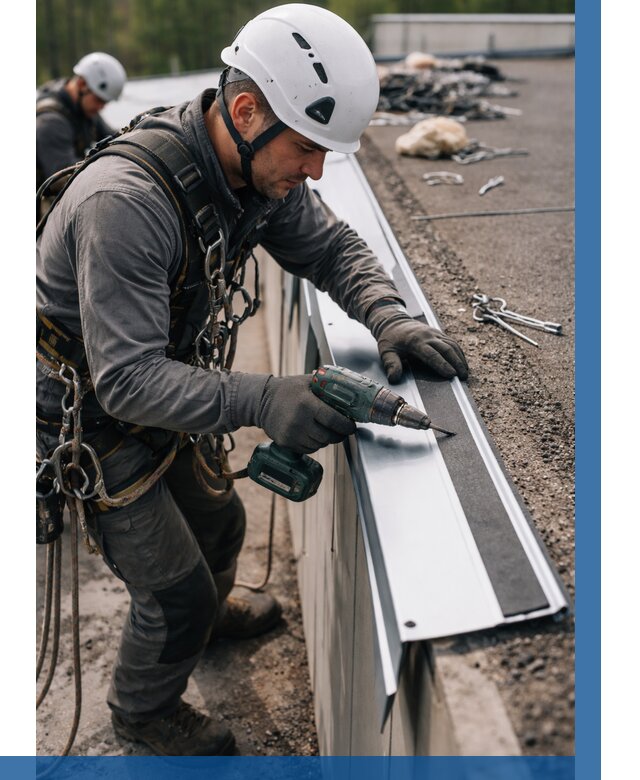 Монтаж капельника на кровле в Чапаевске от 306 р. | ВЫСОТНИК-Чпв