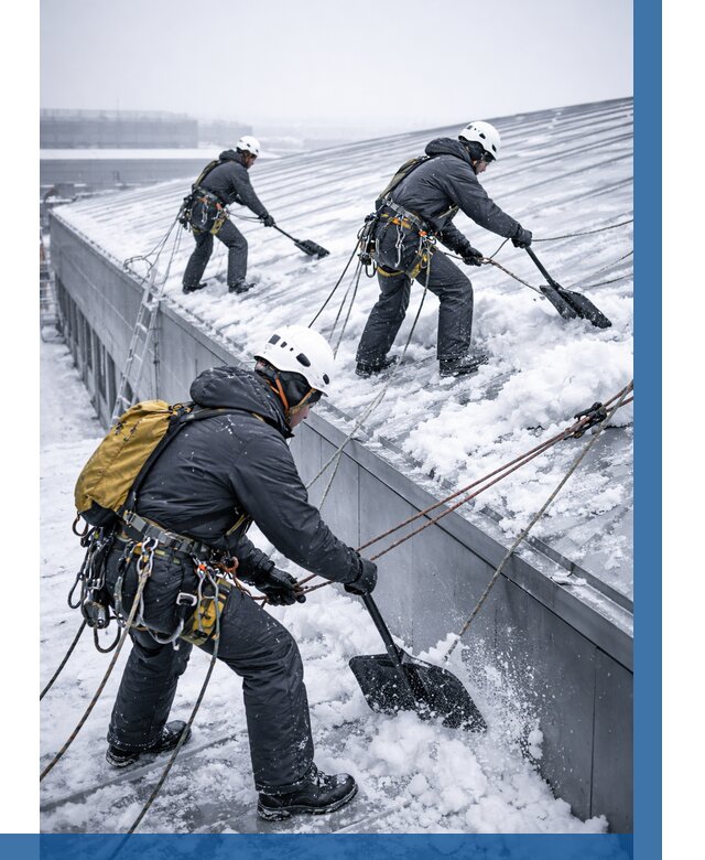 Очистка навесов от снега в Чапаевске от 4597 р. | ВЫСОТНИК-Чпв