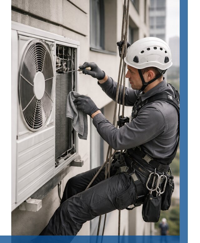 Обслуживание внешнего блока кондиционера в Чапаевске от 2758 р.ВЫСОТНИК-Чпв