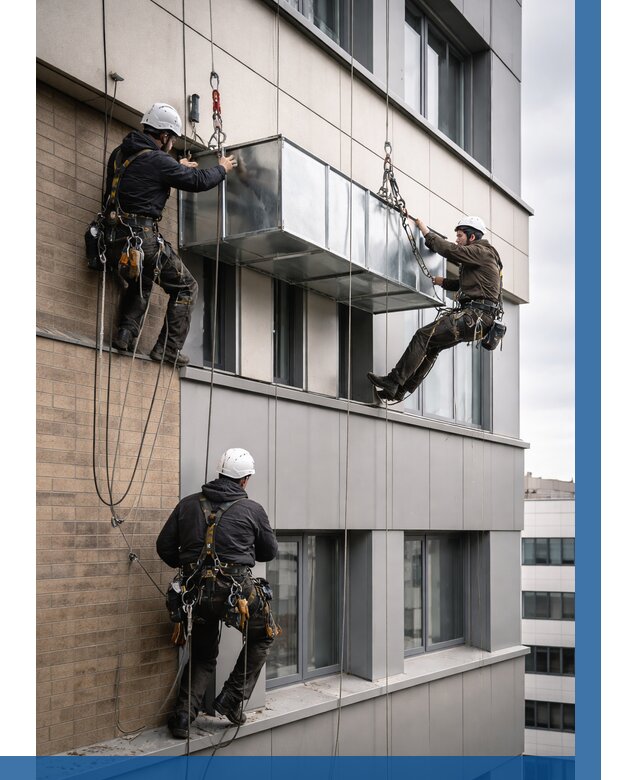 Монтаж воздуховодов на фасаде в Чапаевске от 1532 р. | ВЫСОТНИК-Чпв