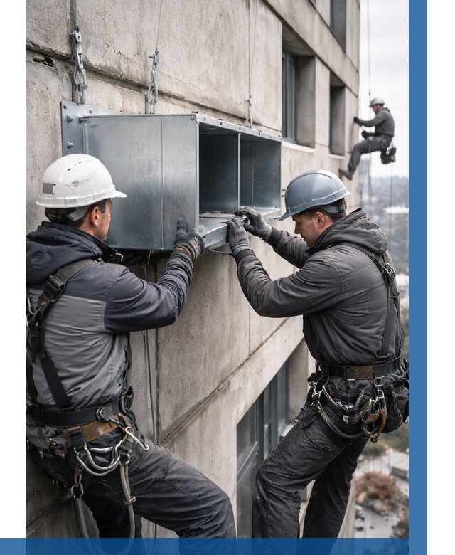 Монтаж вентиляционных коробов в Чапаевске от 3065 р. | ВЫСОТНИК-Чпв