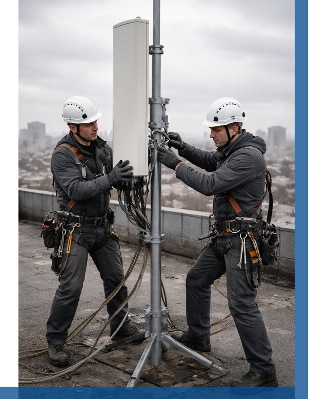 Монтаж антенн связи на крыше в Чапаевске от 8683 р. | ВЫСОТНИК-Чпв