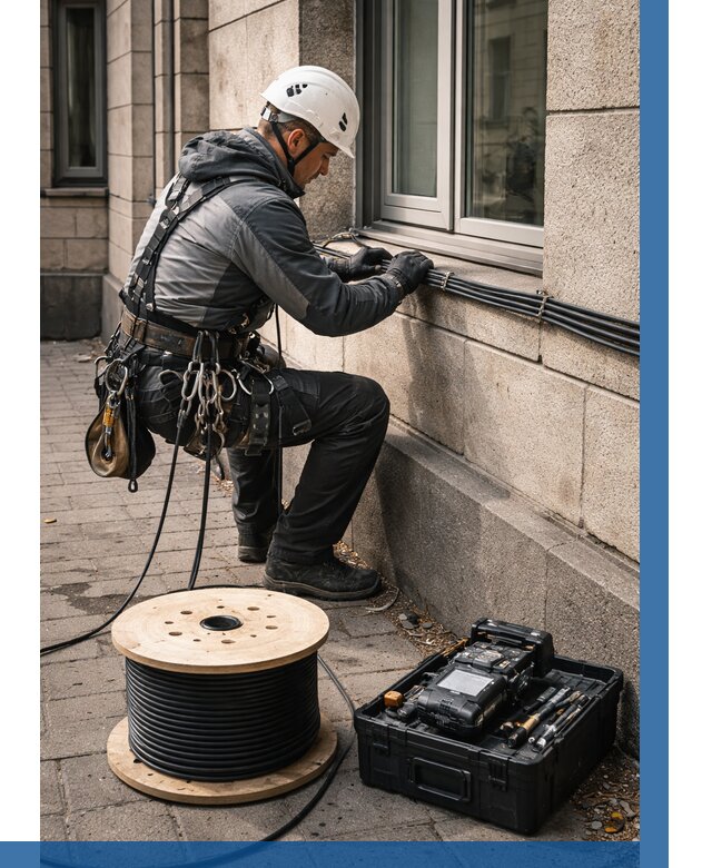 Прокладка оптоволоконного кабеля в Чапаевске от 817 р. | ВЫСОТНИК-Чпв