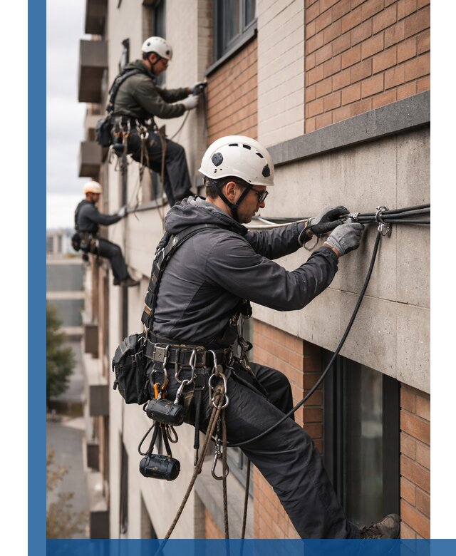 Крепление кабеля на фасаде монтаж и крепеж в Чапаевске