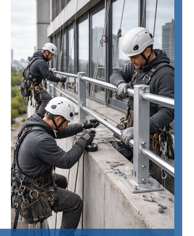 Монтаж ограждений на высоте в Чапаевске, от 1226 р. | ВЫСОТНИК-Чпв