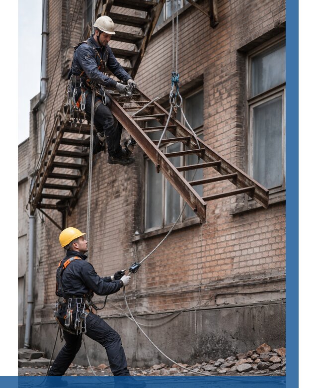 Демонтаж пожарной лестницы в Чапаевске от 12258 р. | ВЫСОТНИК-Чпв