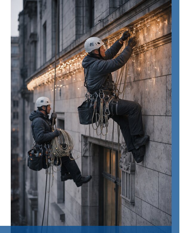 Монтаж новогодней иллюминации в Чапаевске от 8683 р. | ВЫСОТНИК-Чпв