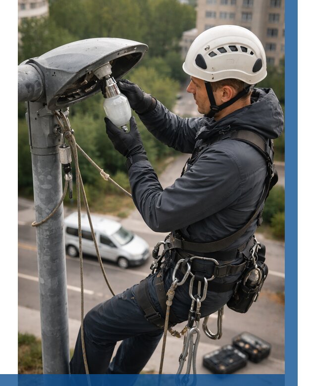 Замена ламп на высоте в Чапаевске от 2554 р. | ВЫСОТНИК-Чпв