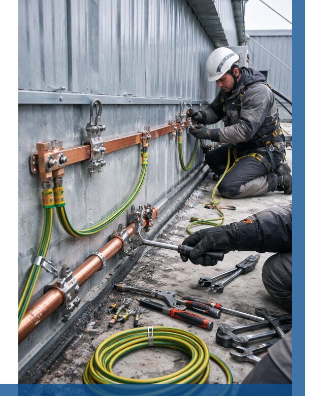 Монтаж заземления здания в Чапаевске от 25538 р. | ВЫСОТНИК-Чпв