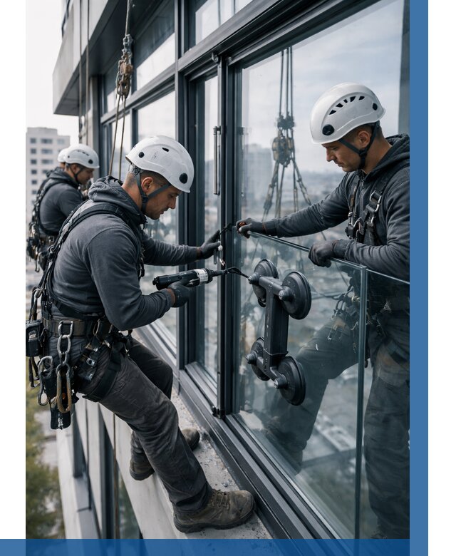 Витражное остекление зданий в Чапаевске от 3575 р. | ВЫСОТНИК-Чпв