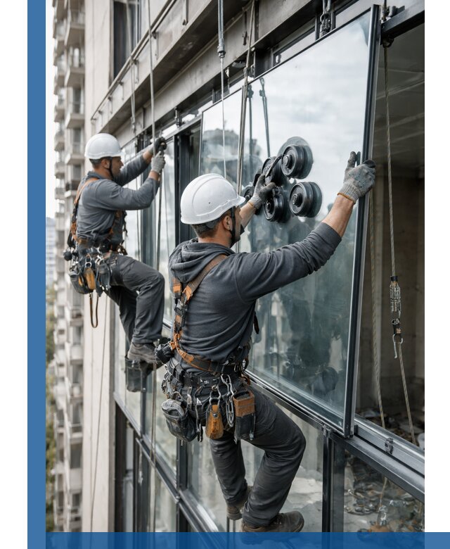 Витражное остекление фасадов и лоджий в Чапаевске под ключ