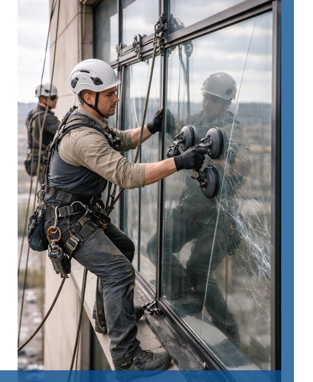 Замена стекла в витраже в Чапаевске под ключ от 8683 р. | ВЫСОТНИК-Чпв