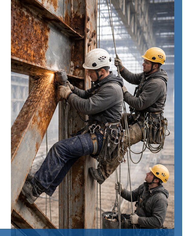 Зачистка металла от ржавчины в Чапаевске от 358 р. | ВЫСОТНИК-Чпв