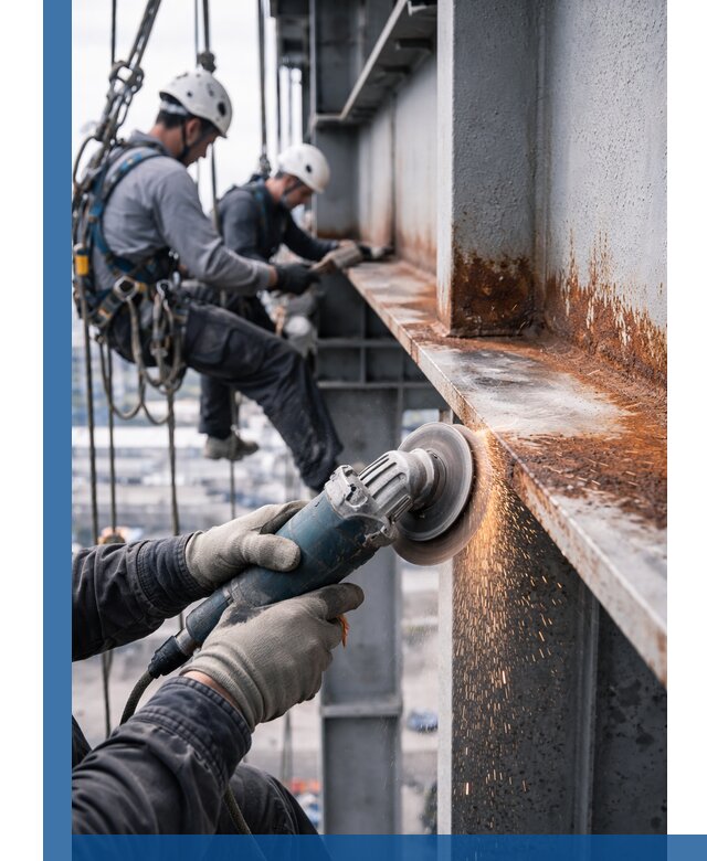 Зачистка металла от ржавчины и подготовка поверхностей в Чапаевске