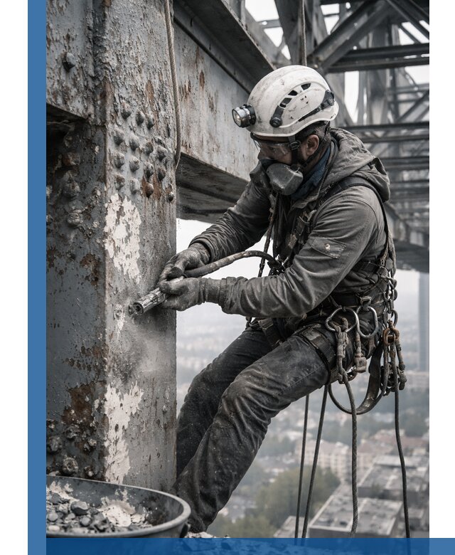 Удаление старой краски с металлических конструкций в Чапаевске