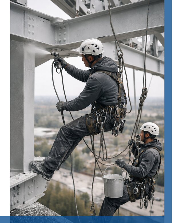 Покраска металлоконструкций на высоте в Чапаевске 358 р |ВЫСОТНИК-Чпв