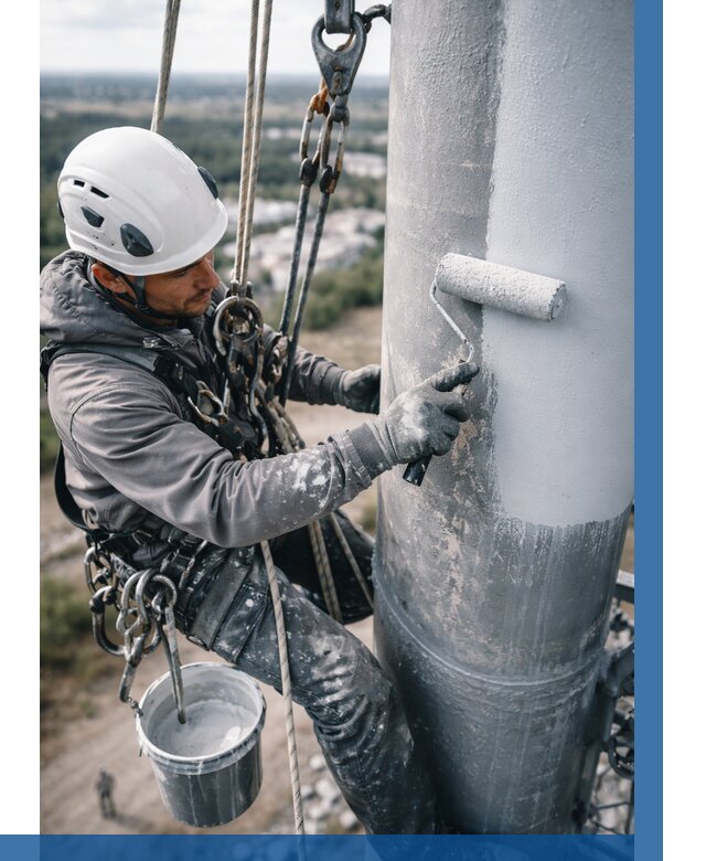 Покраска мачт связи под ключ в Чапаевске от 868 р. | ВЫСОТНИК-Чпв