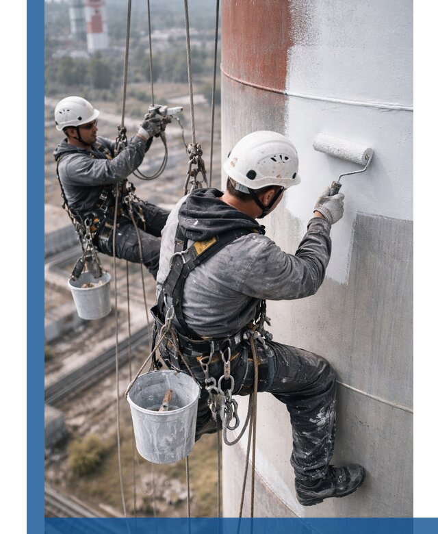 Покраска дымовых труб в Чапаевске: антикоррозийная защита и восстановление