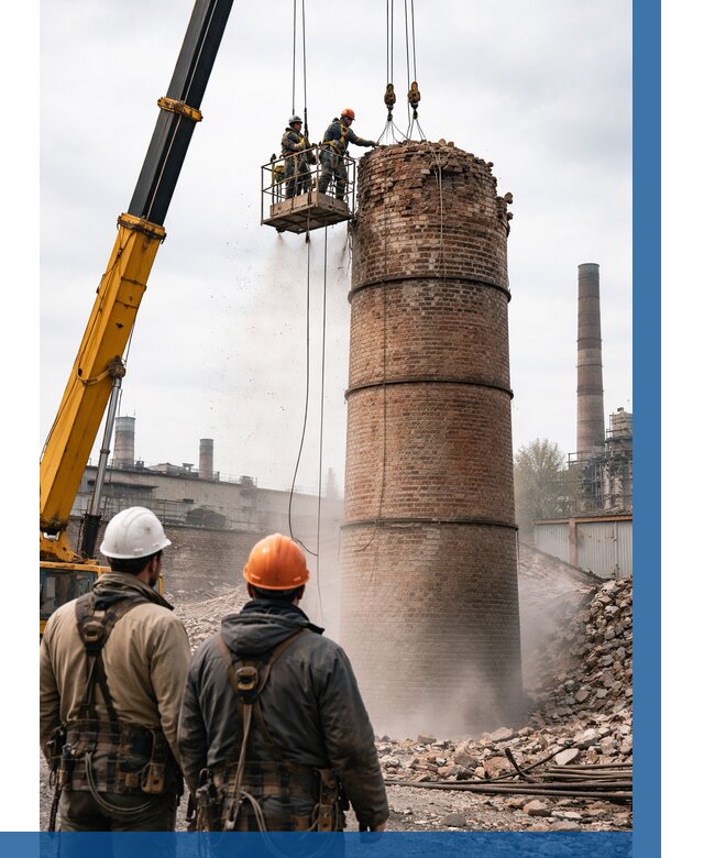 Демонтаж дымовой трубы в Чапаевске от 91935 р. | ВЫСОТНИК-Чпв, смета