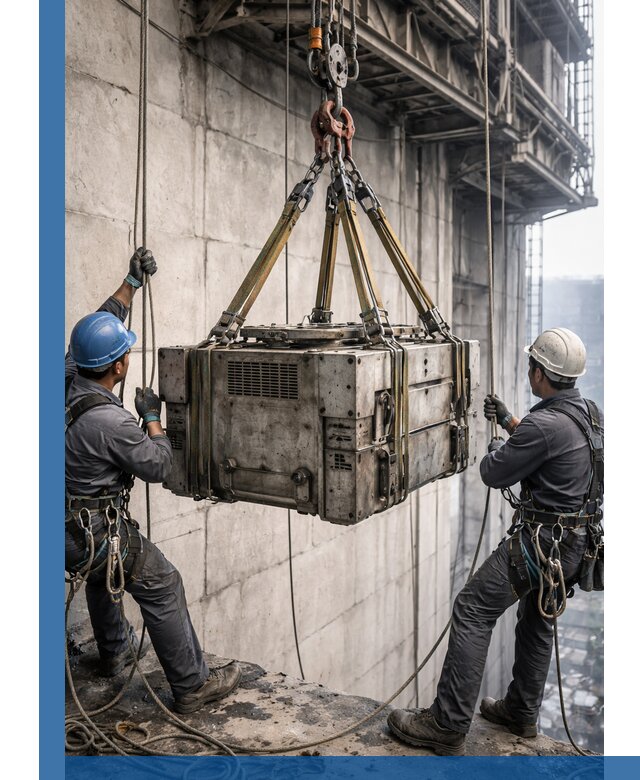 Такелажные работы на высоте, подъем и монтаж грузов в Чапаевске