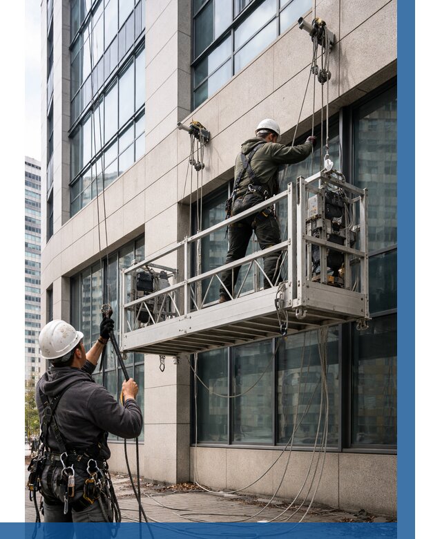 Монтаж и подъем фасадной люльки в Чапаевске от 12258 р. | ВЫСОТНИК-Чпв