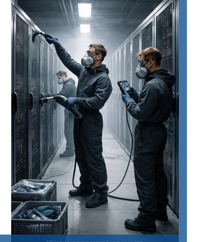 Обеспыливание серверной комнаты в Чапаевске от 4597 р. | ВЫСОТНИК-Чпв