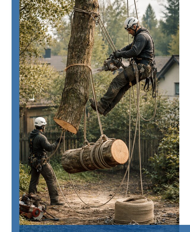 Валка деревьев частями в Чапаевске, безопасно и аккуратно
