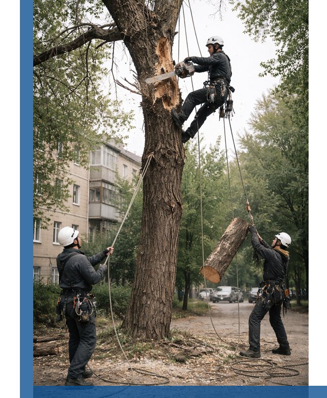 Срочное удаление аварийных деревьев в Чапаевске с гарантией безопасности