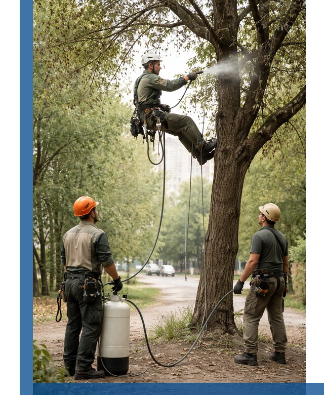 Обработка деревьев от вредителей в Чапаевске профессиональная защита