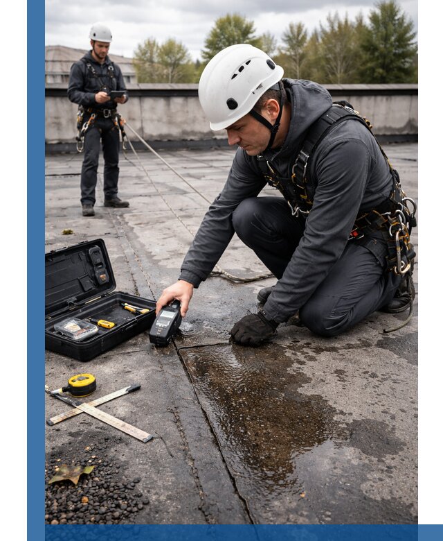 Обследование кровли на протечки и выявление дефектов в Чапаевске